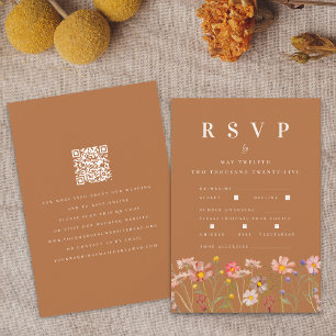 Cartons Réponse Terracotta Boho Fall Willdflower Options de repas