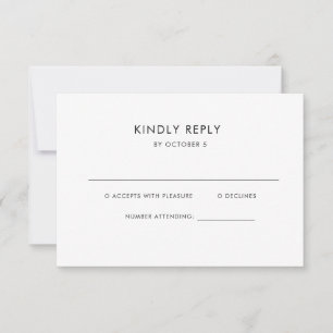 Cartons Réponse Texte simple et élégant   Mariage Boho