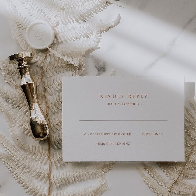 Cartons Réponse Texte simple et élégant | Mariage Boho (Créateur téléchargé)