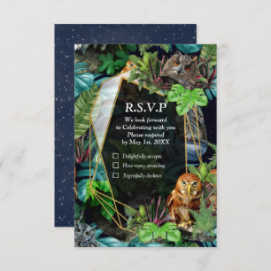 Cartons Réponse Thème de fête nocturne