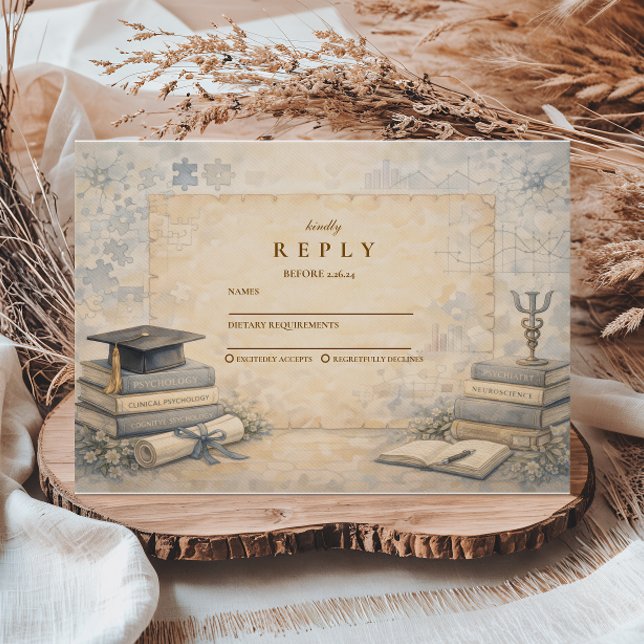 Cartons Réponse Timeless Psychology Graduation (Créateur téléchargé)