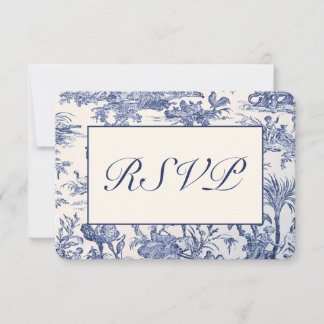 Cartons Réponse Toile bleue et blanche