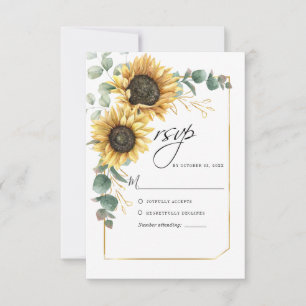 Cartons Réponse Tournesol Eucalyptus Vert Floral