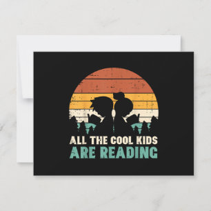 Cartons Réponse Tous Les Enfants Lisent Retro Lire Livre Lover Boy