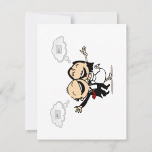 Cartons Réponse Tout juste mariés