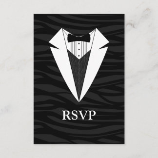 Cartons Réponse Tuxedo noir/blanc