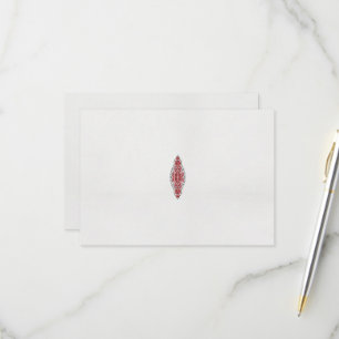 Cartons Réponse un design de motif rouge et blanc
