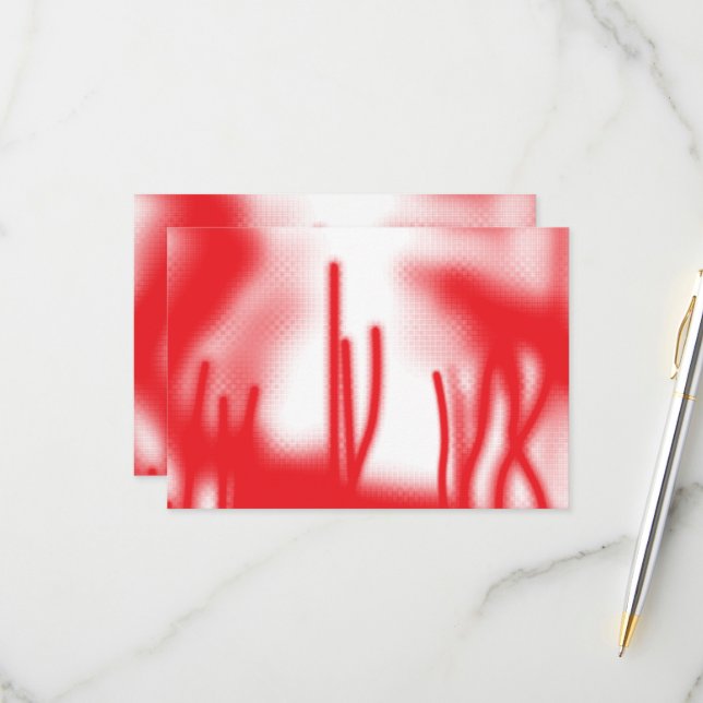 Cartons Réponse Un design graphique avec sha rouge et orange audac (Devant/Arrière en situation)