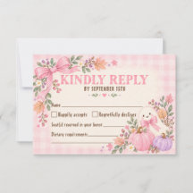Un petit fantôme mignon Halloween rose Baby Shower