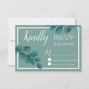 Cartons Réponse Une verdure élégante Eucalyptus Feuilles mariage