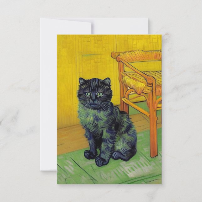 Cartons Réponse Van Gogh Black Cat (Devant)