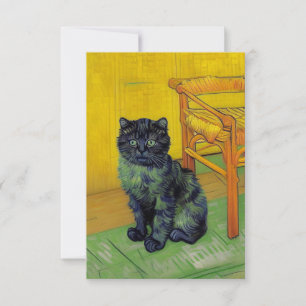 Cartons Réponse Van Gogh Black Cat