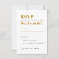 Vegas Wedding Party Vous Amuse ? Noir et or