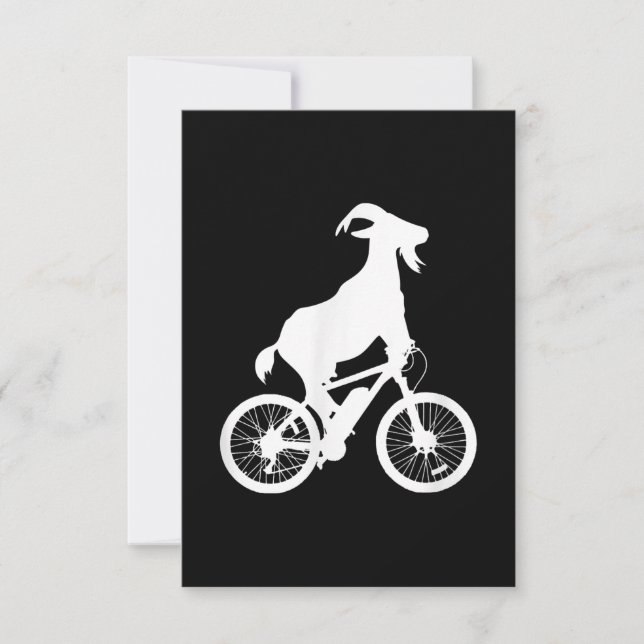 Cartons Réponse Vélo de chèvre Rider Funny Goat Lover Graphisme (Devant)