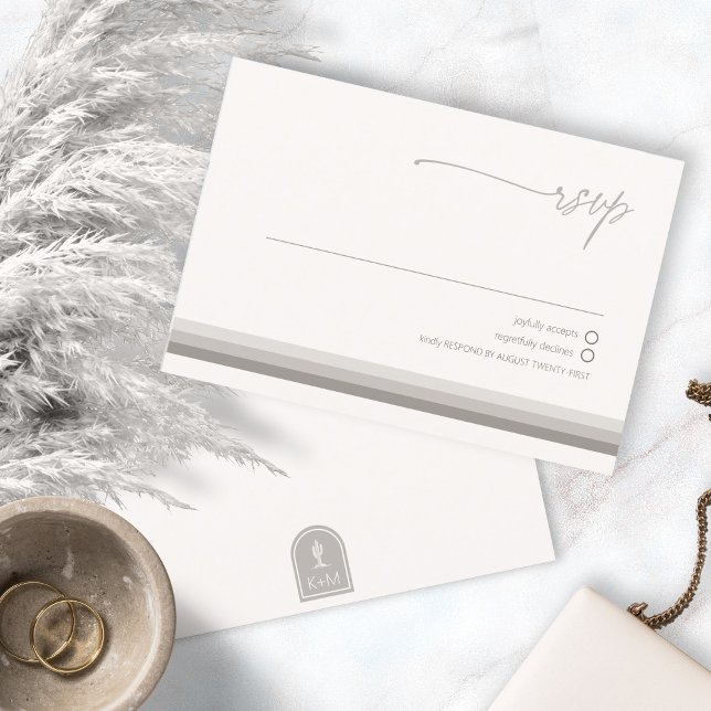 Cartons Réponse Vibes du désert Mariage Neutres ID1019 (Créateur téléchargé)