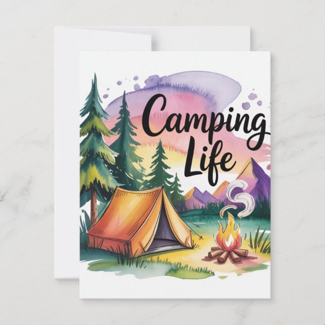 Cartons Réponse Vie de camping (Devant)