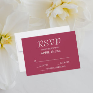 Cartons Réponse Vin Rouge Simple Style Mariage