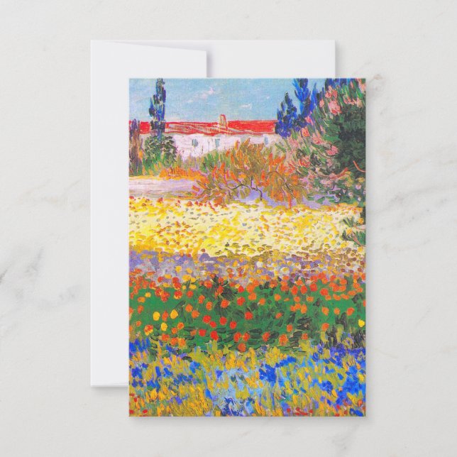 Cartons Réponse Vincent Van Gogh Flower Garden (Devant)