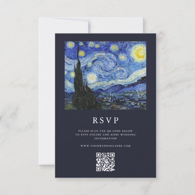 Cartons Réponse Vincent Van Gogh Mariage de nuit Starry (Devant)