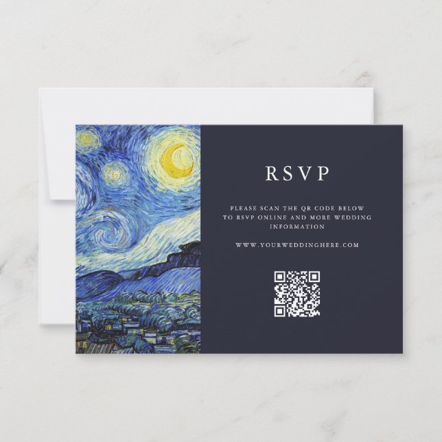Cartons Réponse Vincent Van Gogh Mariage de nuit Starry (Devant)