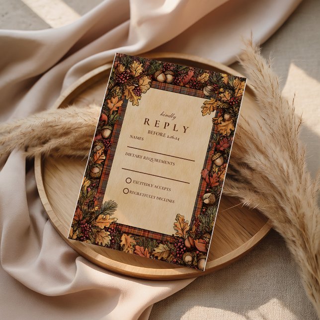 Cartons Réponse Vintage Autumn Woodland Romance (Créateur téléchargé)
