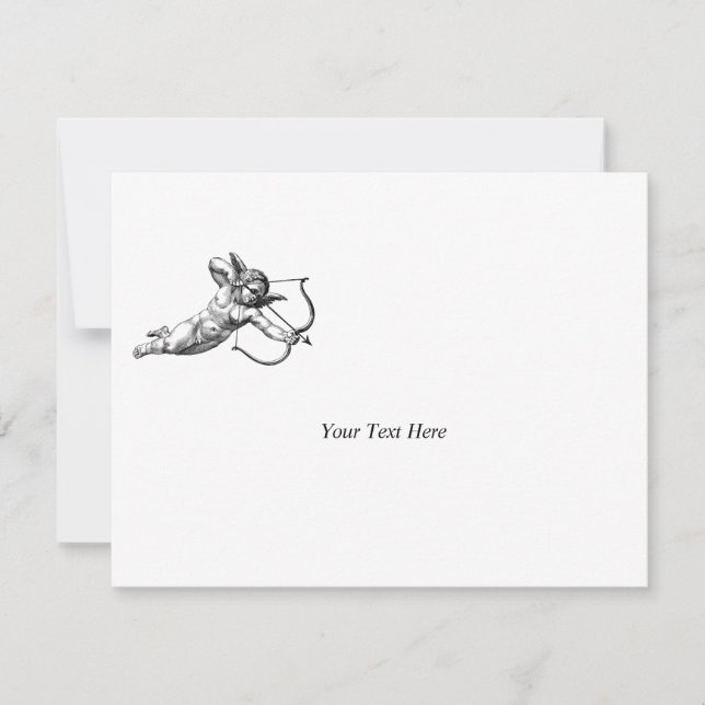 Cartons Réponse Vintage Cherub Cupid Love Wedding Celebration (Devant)