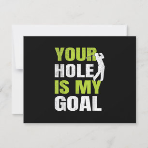 Cartons Réponse Votre Trou Est Mon Objectif - Golf Player Humour d