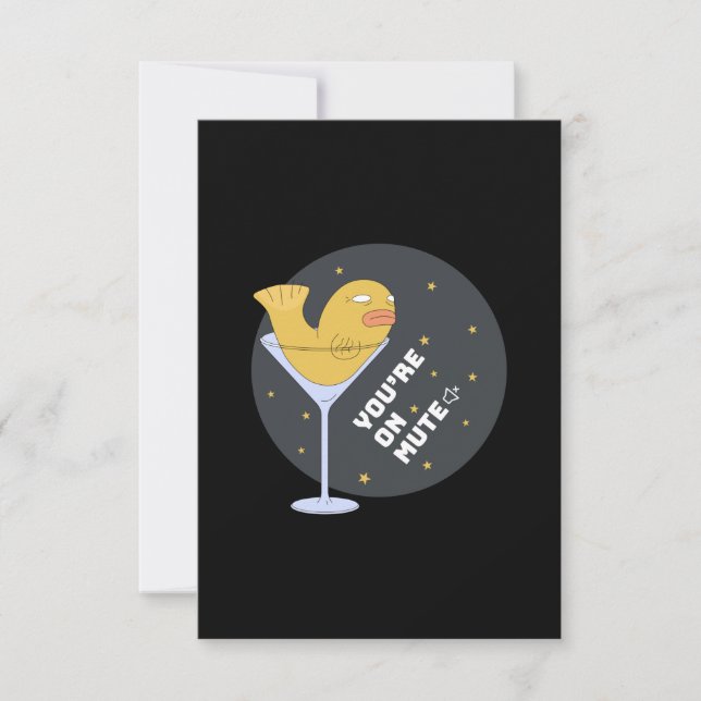 Cartons Réponse Vous êtes muet (Devant)