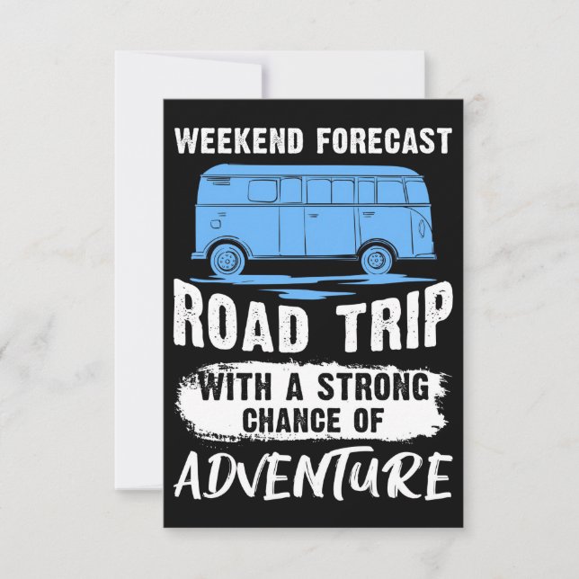 Cartons Réponse Voyage Art Road Trip Et Aventure (Devant)