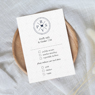 Cartons Réponse Voyage de mariage de la Marine Blue Passport