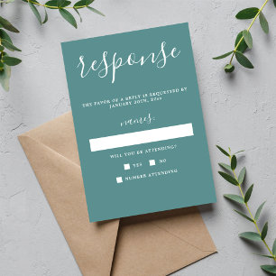 Cartons Réponse Vrai Simplicité 1 OEuf de canard Mariage minimalis
