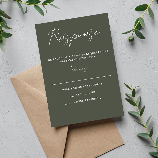 Cartons Réponse Vrai Simplicité 3 Script Minimal Camo Vert (Créateur téléchargé)