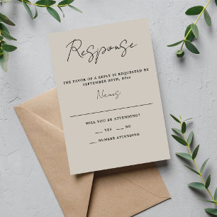 Cartons Réponse Vrai Simplicité 3 Script Minimal Mariage d'huîtres