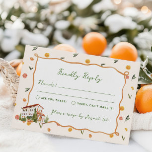 Cartons Réponse Whimsical Italien Citrus Mariage