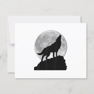 Cartons Réponse Wolf en lumière de lune T Chemise - Cool chiot à c