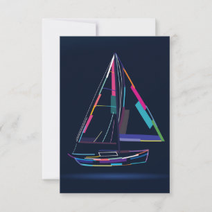 Cartons Réponse yacht à voile Abstrait