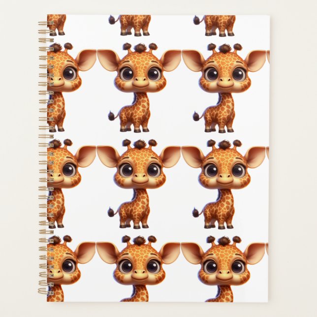 Cartoon adorable Giraffe Graphic - Cute Safari (Devant)