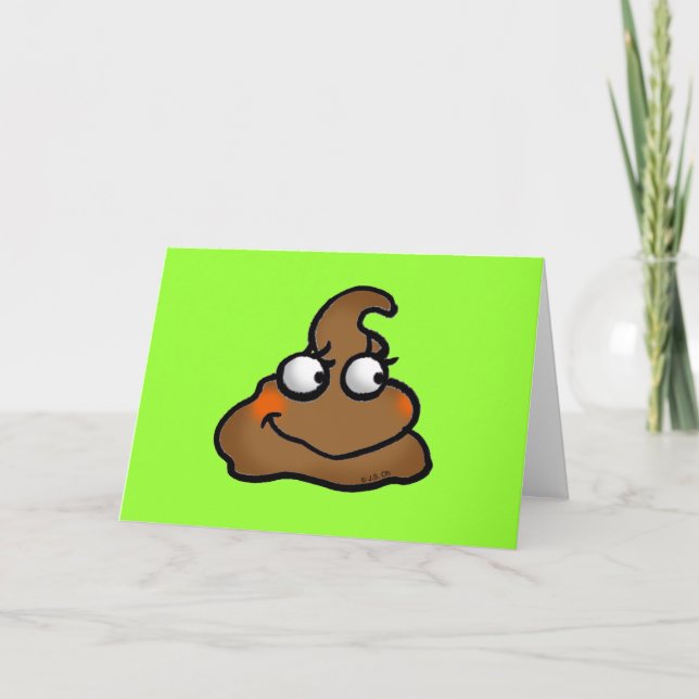 Cartoon amusant Carte de sourire (Devant)
