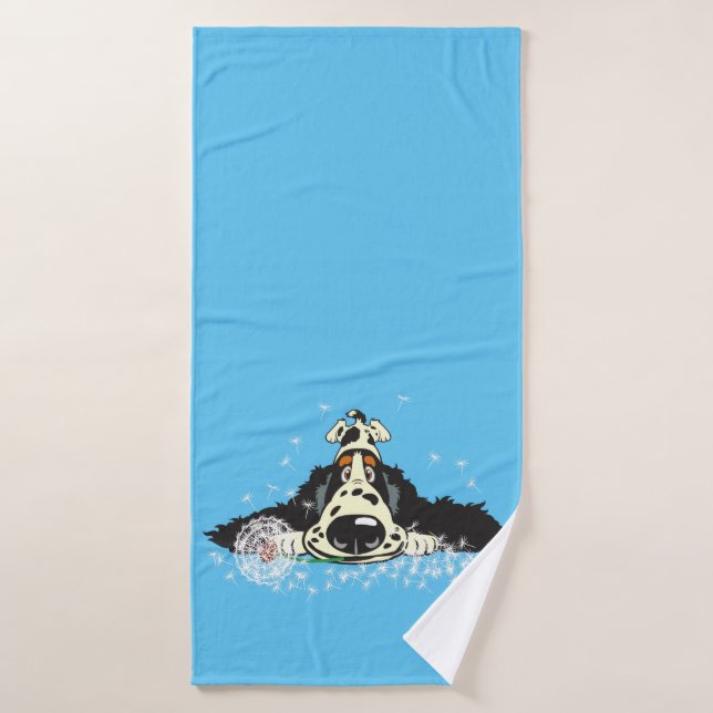 Cartoon Anglais Cocker spaniel (Serviette de bain)
