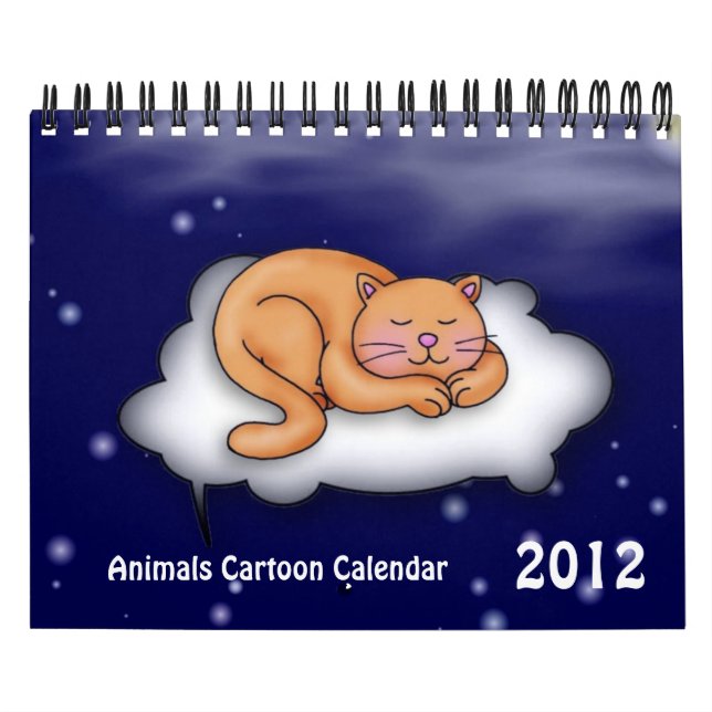 Cartoon Animaux 2012 Calendrier (Protection)