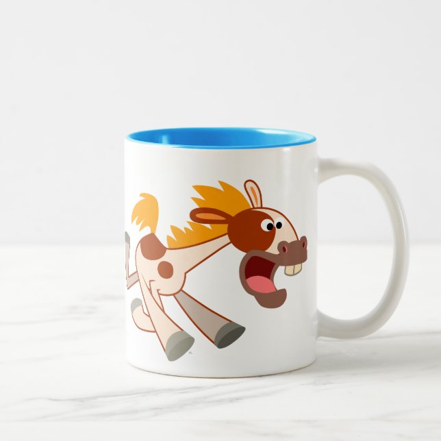 Cartoon animé Pinto Horse Mug (Droit)