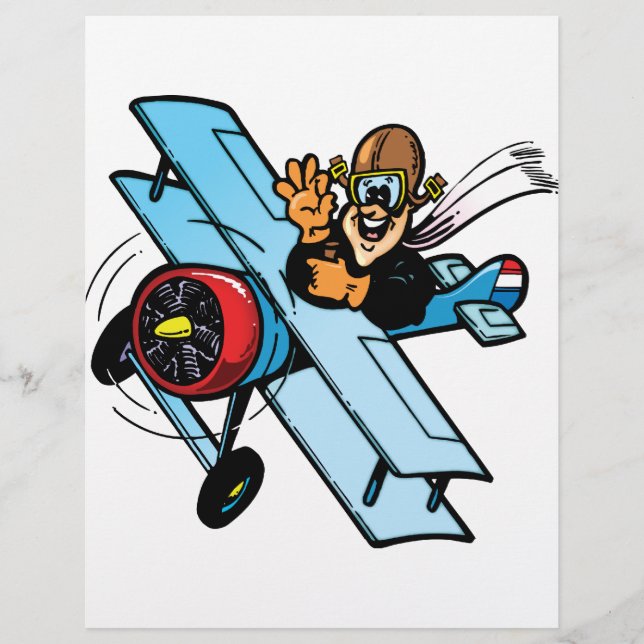 Cartoon Biplane (Devant)