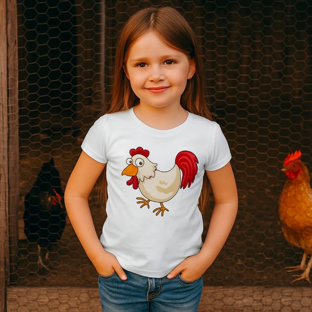 Cartoon Chicken Girls T-Shirt (Créateur téléchargé)