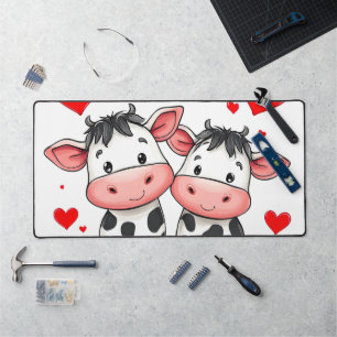 Cartoon Cow Couple Love