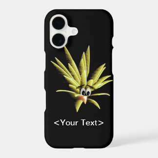 Cartoon d'oiseau inquiet Jaune Coque-Mate coque ip