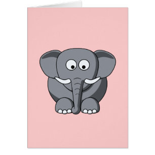 Cartoon Elephant Card