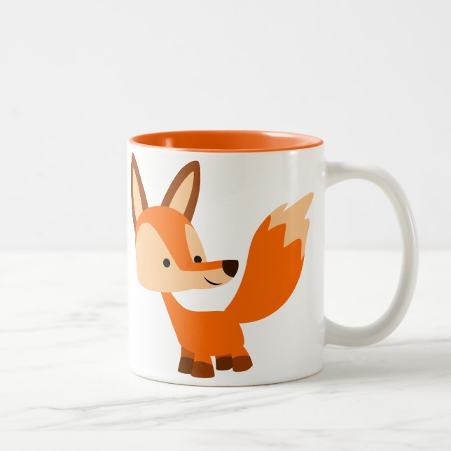 Cartoon Fox Mug sympa (Droit)
