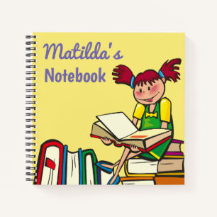 Cartoon Girl Lecture Livres Personnalisés