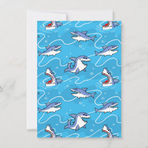 Cartoon Great White Sharks