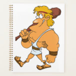 Cartoon Hercules Greek Mythology Hero with Club<br><div class="desc">Stay organized and achieve your goals with this professional spiral-bound planner. Designed for students, teachers, and busy professionals, this planner features high-quality paper that resists ink bleed-through and a durable cover to withstand daily use. The convenient spiral binding allows the planner to lay flat for easy writing. Organize your schedule,...</div>